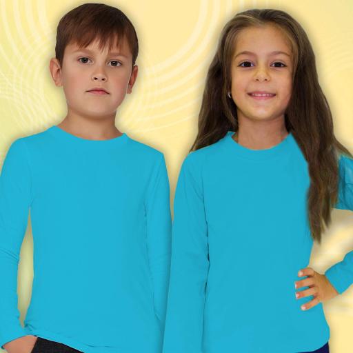 Блуза тънка едноцветна в наситеносиньо