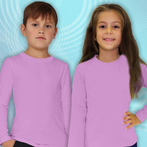 Блуза тънка едноцветна в светловиолетово