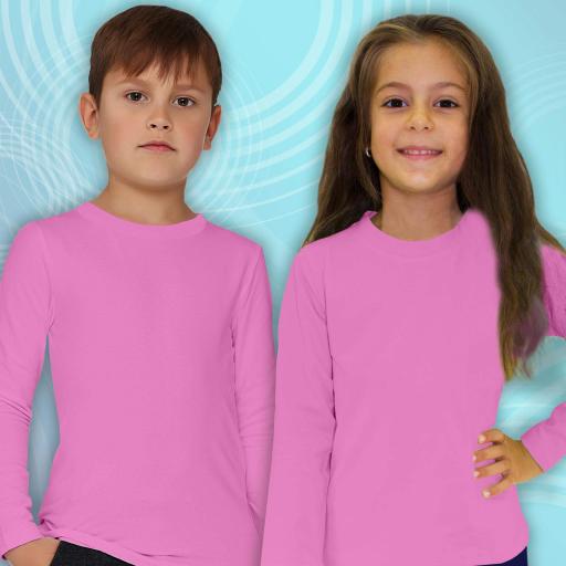 Блуза тънка едноцветна в розово