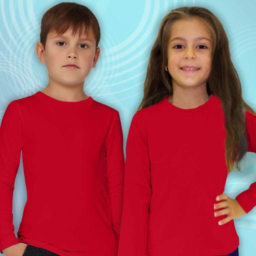 Блуза тънка едноцветна в червено