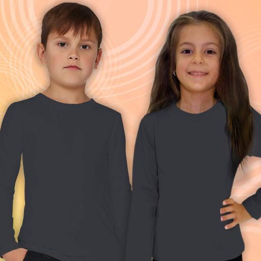 Блуза тънка едноцветна в тъмносиво