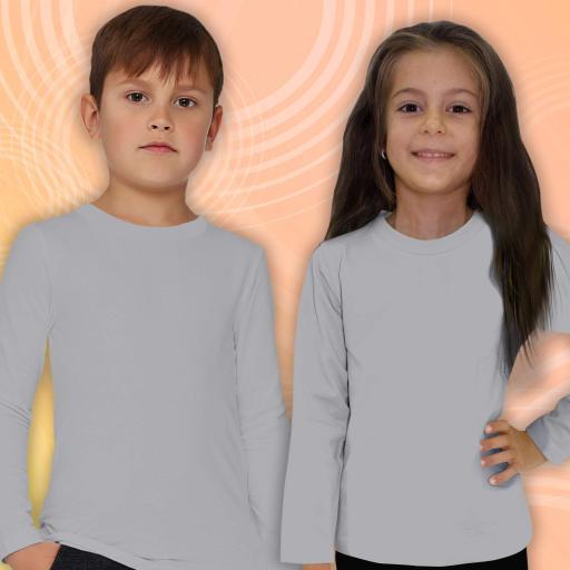 Блуза тънка едноцветна в сиво