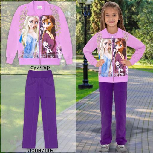 Комплект 2 части (с/д) Замръзнало кралство във виолетово