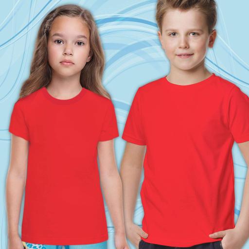 Тениска едноцветна в корал