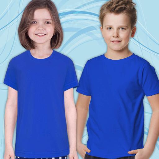 Тениска едноцветна в мастиленосиньо