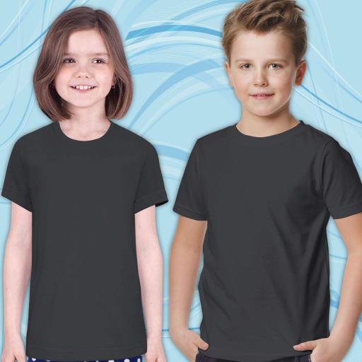 Тениска едноцветна в тъмносиво