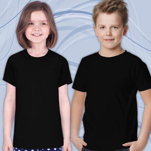 Тениска едноцветна в черно