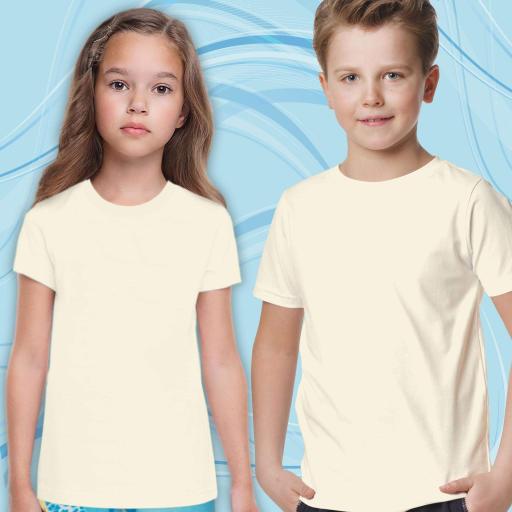 Тениска едноцветна в екрю