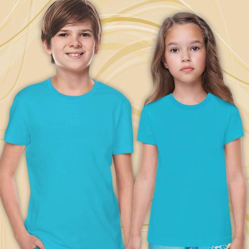 Тениска едноцветна в наситеносиньо