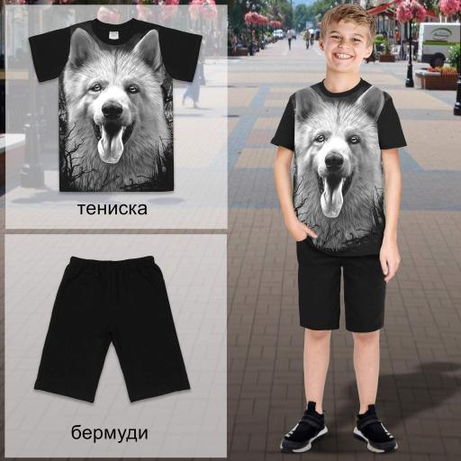 Комбинация 2 части (т/б) Хъски в черно