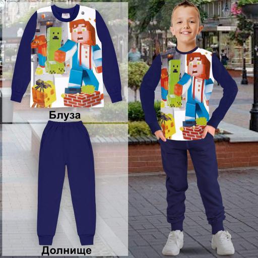 Комплект 2 части (б/д) Майнкрафт в бяло