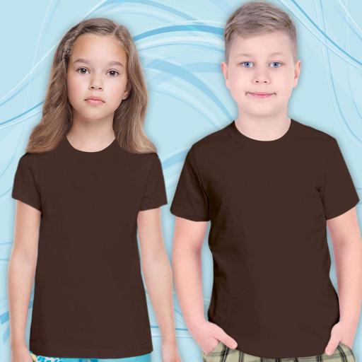 Тениска едноцветна в шоколад