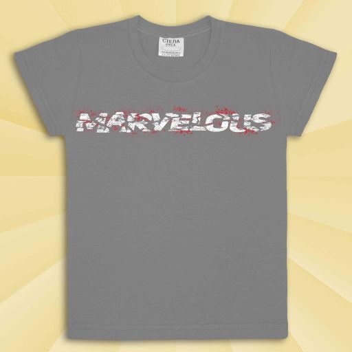Тениска MARVELOUS в сиво
