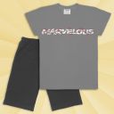 Комбинация 2 части (т/б) MARVELOUS в сиво