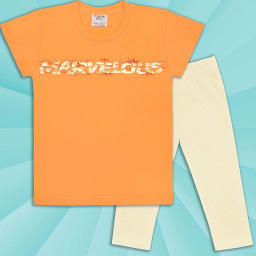 Комбинация 2 части (б/к) MARVELOUS в оранжево