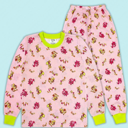 Пижама със сладки животни в розово