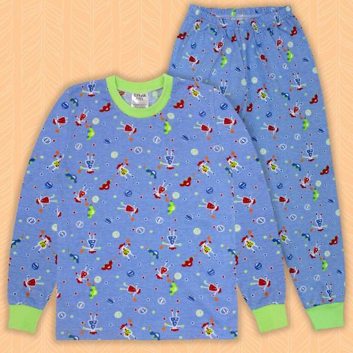 Пижама веселите играчки в синьо