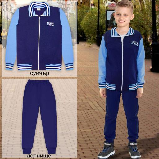 Комплект 2 части (с/д) в синьо и тъмносиньо