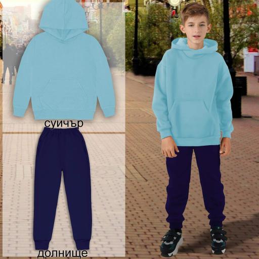 Комплект 2 части (х/д) в светлосиньо