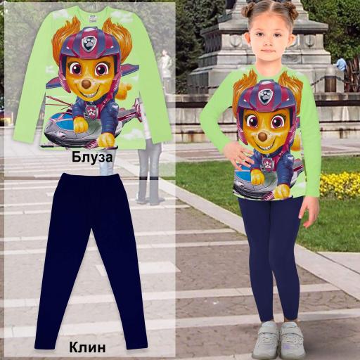 Комплект 2 части (б/к) Пес Патрул в резеда