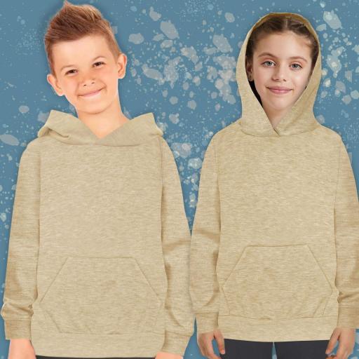 Худи (суичър ) в екрю маланж