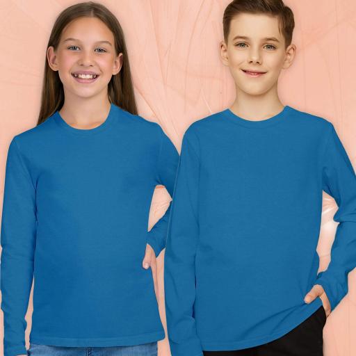 Блуза тънка едноцветна в кралско синьо