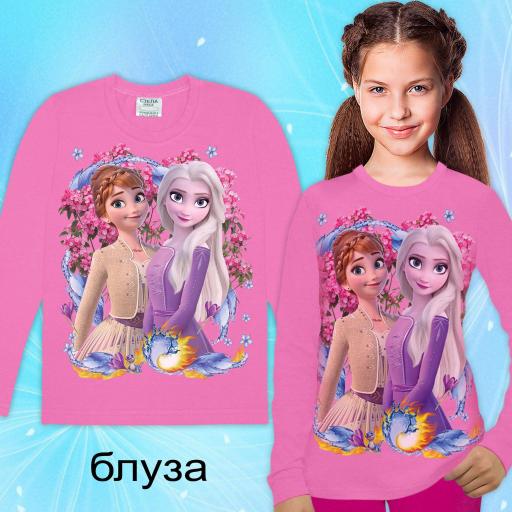Блуза тънка Замръзнало кралство в розово 1