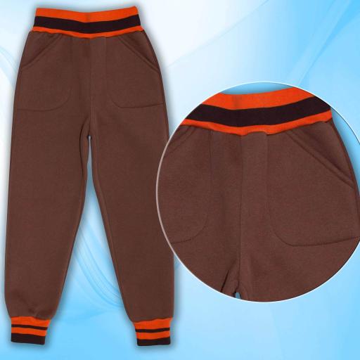 Долнище дебела вата в кафяво