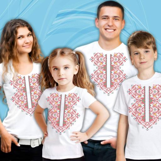 Тениска с фолклорни български мотиви в бяло 4