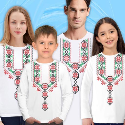 Блуза тънка с фолклорни български мотиви в бяло 3