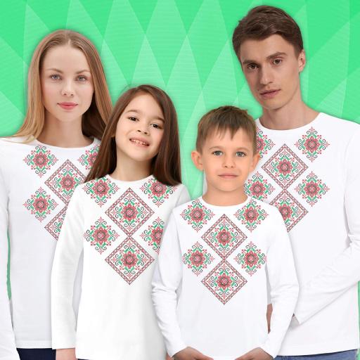 Блуза тънка с фолклорни български мотиви в бяло 7
