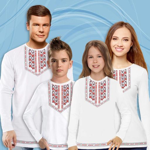 Блуза тънка с фолклорни български мотиви в бяло