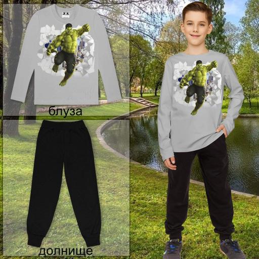 Комплект 2 части (б/д) Хълк в сиво