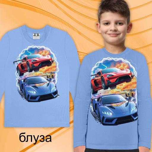 Блуза тънка Хот Уилс в синьо