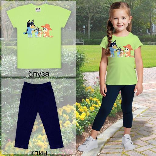 Комбинация 2 части (б/к) Блуи в резеда