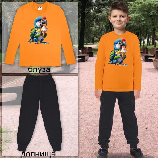 Комплект 2 части (б/д) Папагал в оранжево