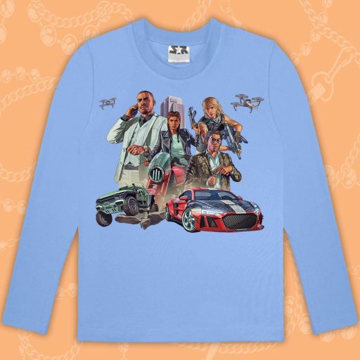 Блуза тънка GTA в синьо