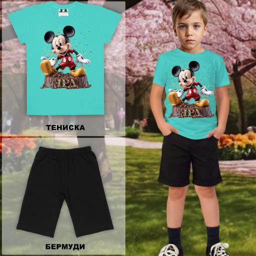Комбинация 2 части (т/б) Мики Маус в мента