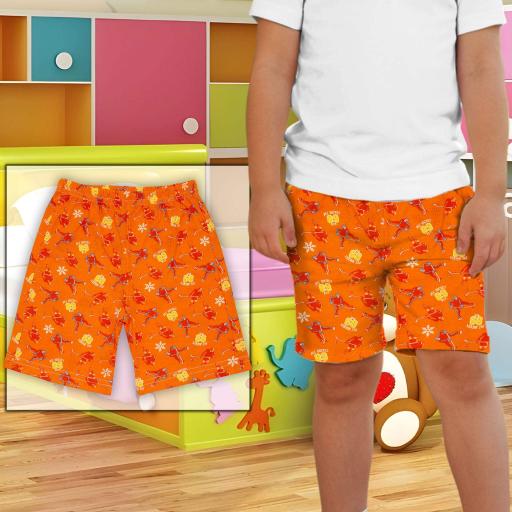 Бермуди 3/4 с хокеисти в оранжево