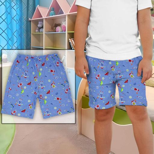 Бермуди 3/4 весели играчки в синьо