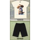 Комбинация 2 части (т/б) Куче със сладолед в екрю