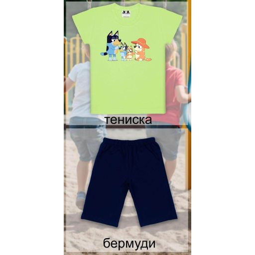 Комбинация 2 части (т/б) Блуи в резеда