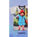 Тениска мечето в сиво