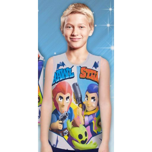 Тениска без ръкав Brawl Stars в сиво