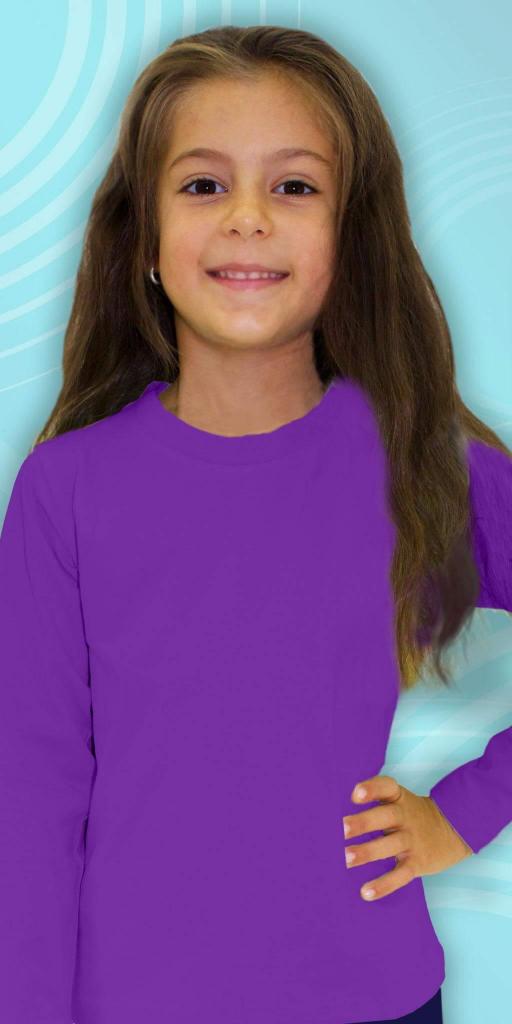 Блуза тънка едноцветна в тъмновиолетово