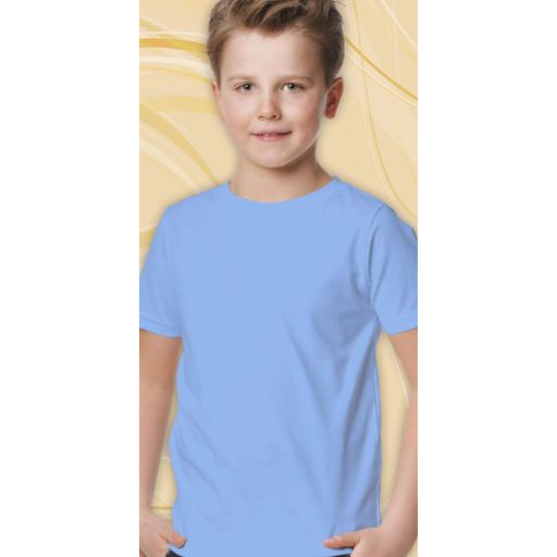 Тениска едноцветна в синьо