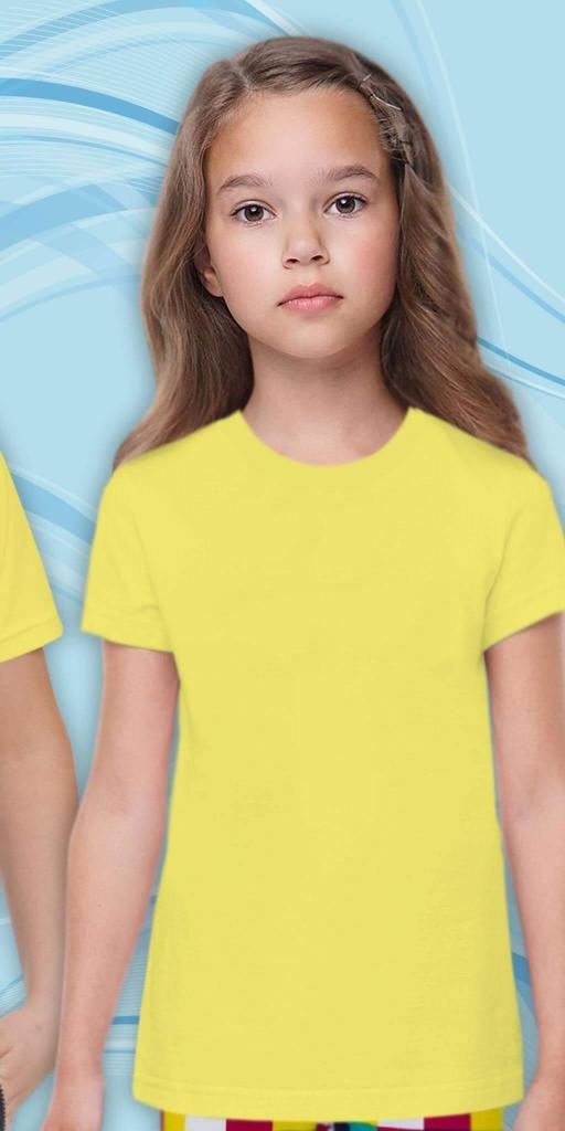 Тениска едноцветна в жълто