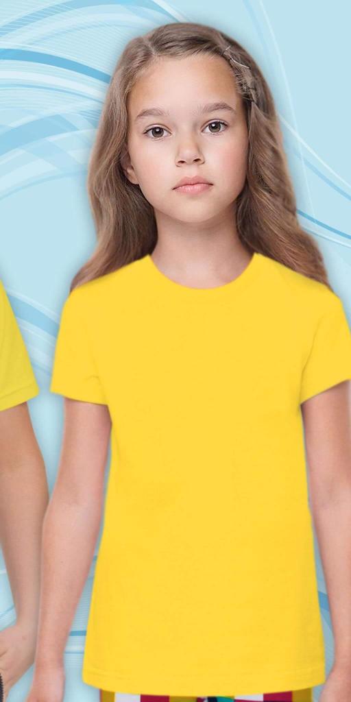 Тениска едноцветна в патешко жълто