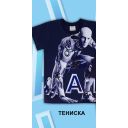 Тениска Робот AI в черно