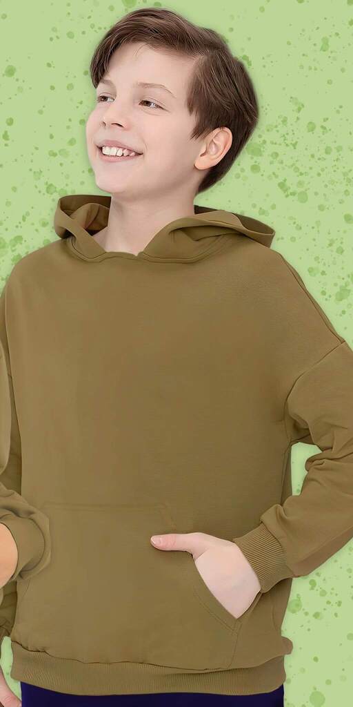 Худи (суичър ) в хаки